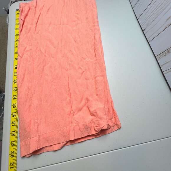 Soho New York & Company Womens Coral Wide-Leg Capri Pants Size M - Picture 12 of 13